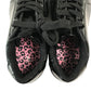 Tu size 2 black glossy trainers