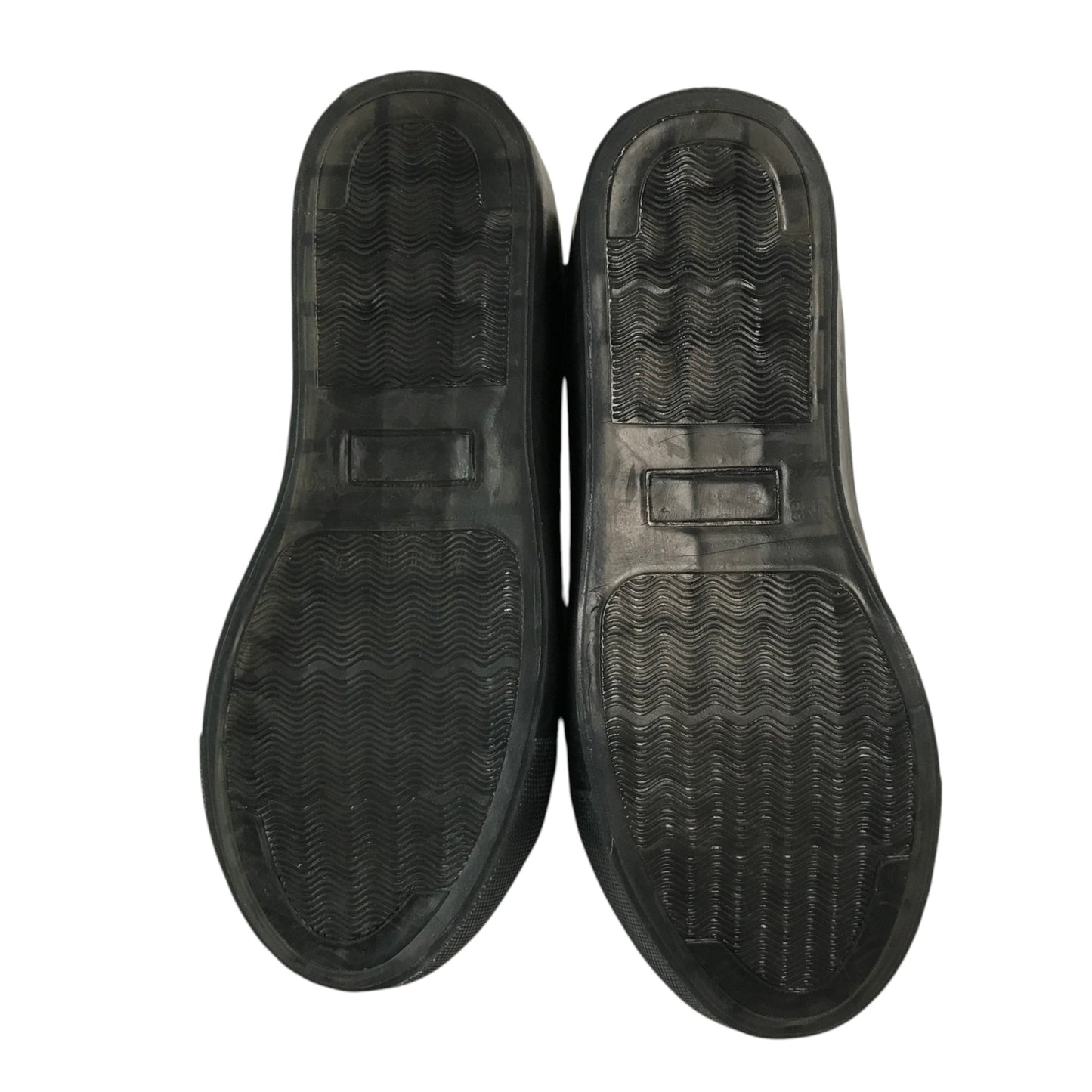 Tu size 2 black glossy trainers