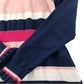 U.S Polo Assassin 9-10 years pink blue striped dress polyester viscose