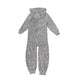 Next Grey Spotted Fluffy Snow Leopard Onesie Age 7