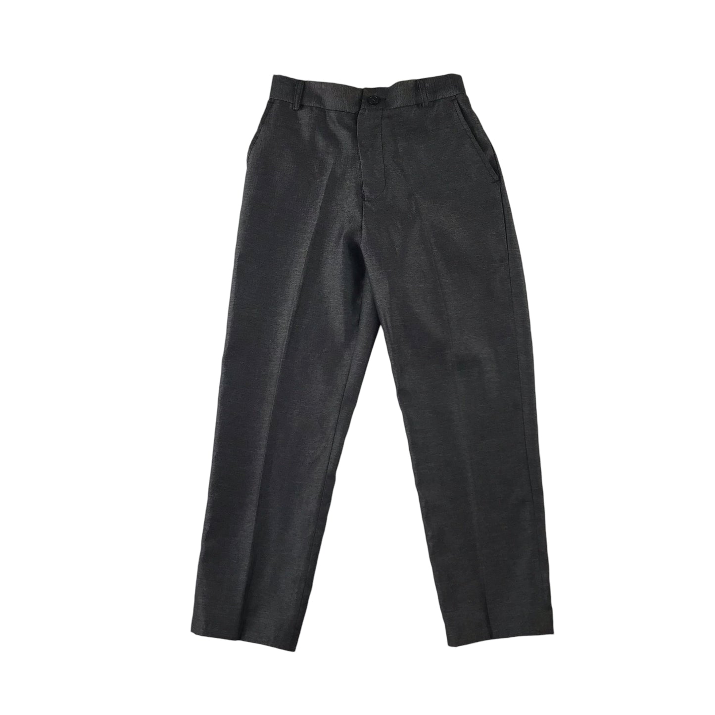 Trousers 7-8 Years Grey Smart Formal Regular Fit