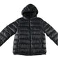 Unbranded 9-10 years black hooded puffer jacket polyester