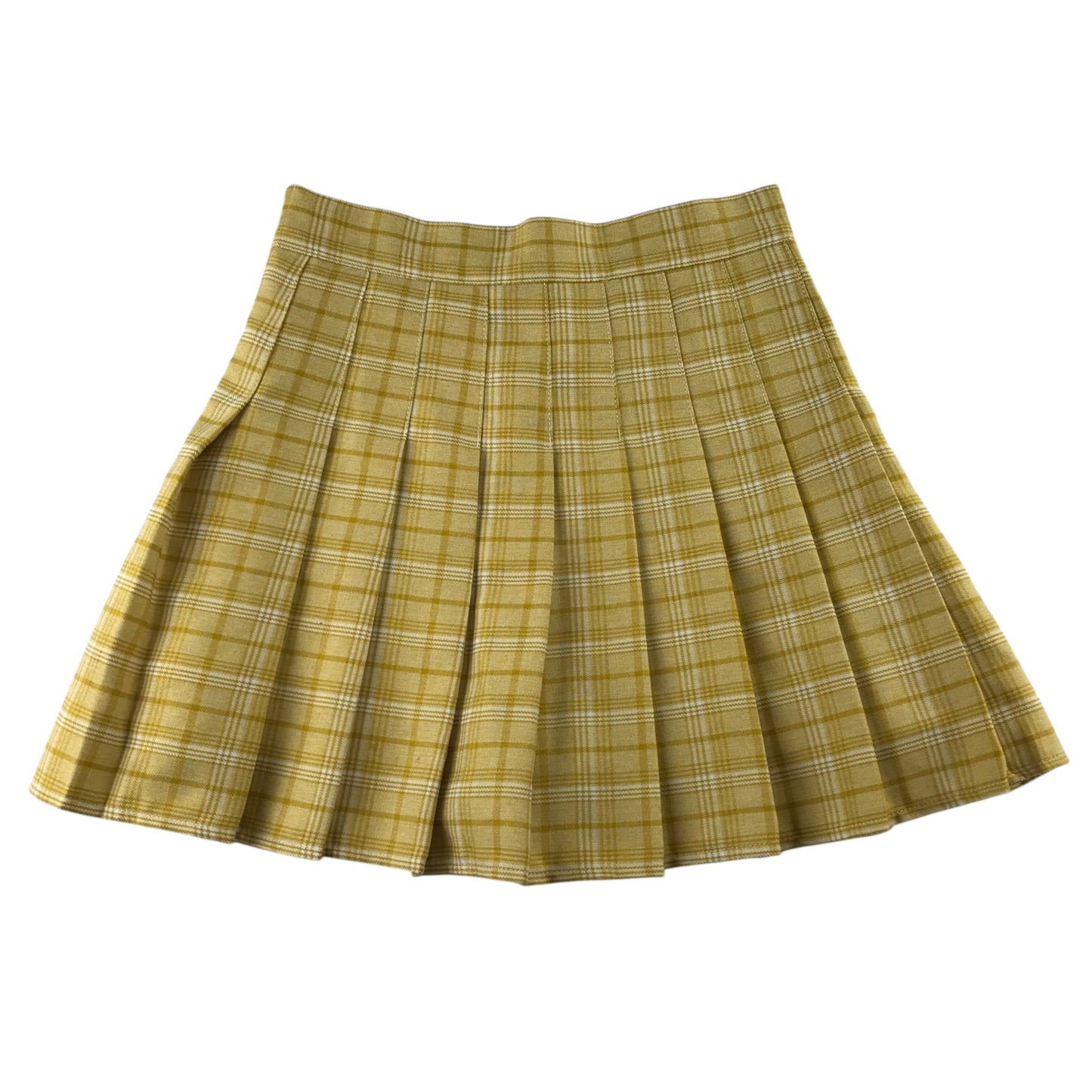 Unbranded S yellow check skirt