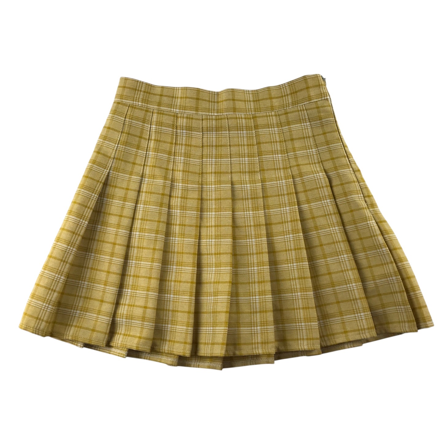 Unbranded S yellow check skirt
