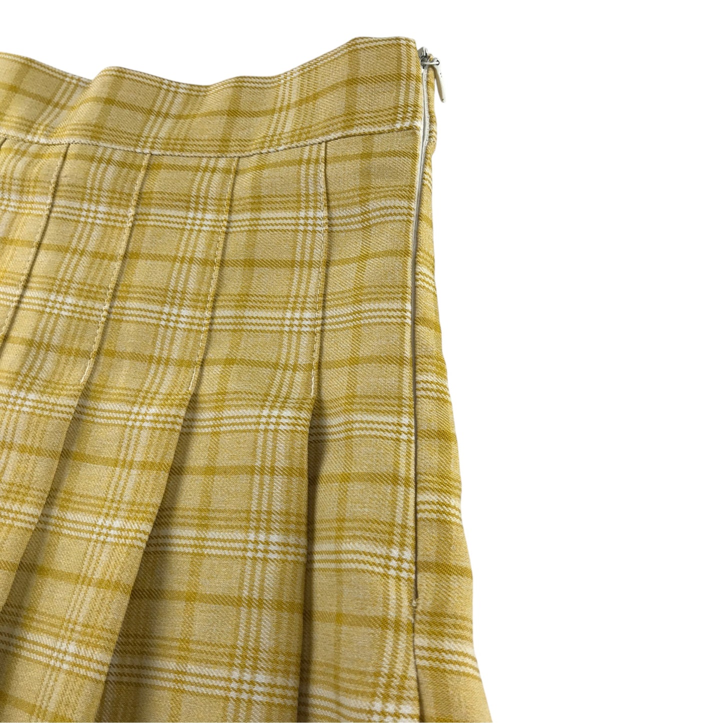 Unbranded S yellow check skirt