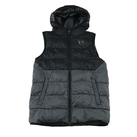 Under Armour 10-11 years grey puffer gilet polyester