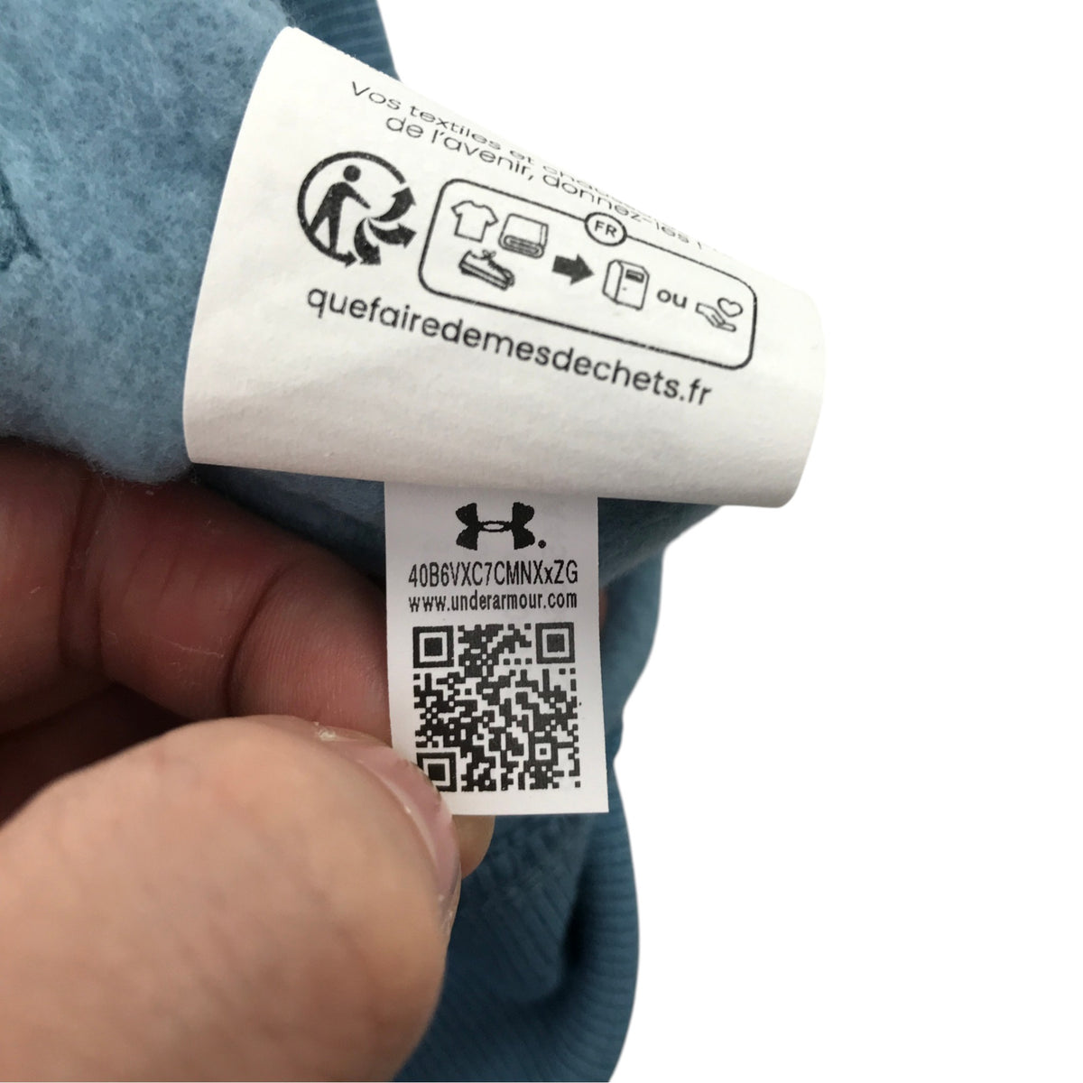 Under Armour 5-6 years dusty blue hoodie cotton polyester