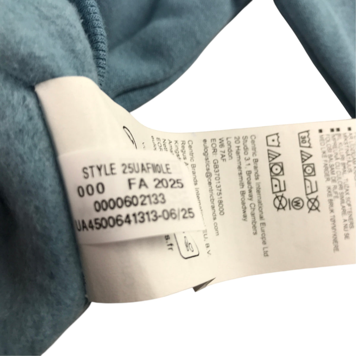 Under Armour 5-6 years dusty blue hoodie cotton polyester