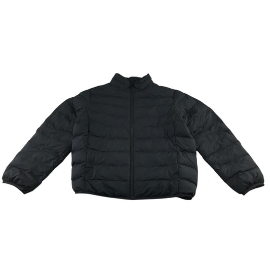 Uniqlo 9-10 years black puffer jacket polyester recycled polyester