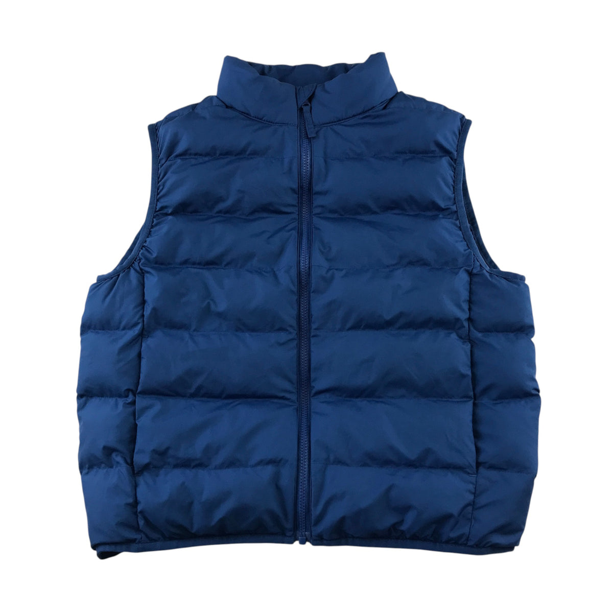 Uniqlo 7-8 years blue gilet full zip puffer polyester