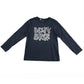 Vertbaudet t-shirt 7-8 years navy long sleeve graphic cotton