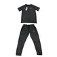 George 7-8 years dark grey activewear set polyester elastane