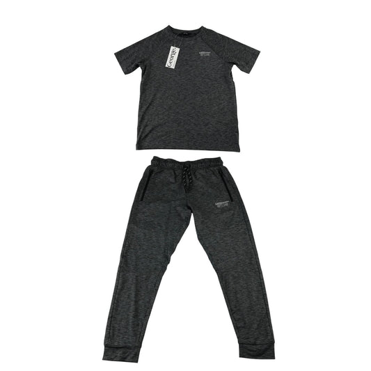 George 7-8 years dark grey activewear set polyester elastane