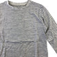 Next T-Shirt 6-7 Years White and Grey Stripes