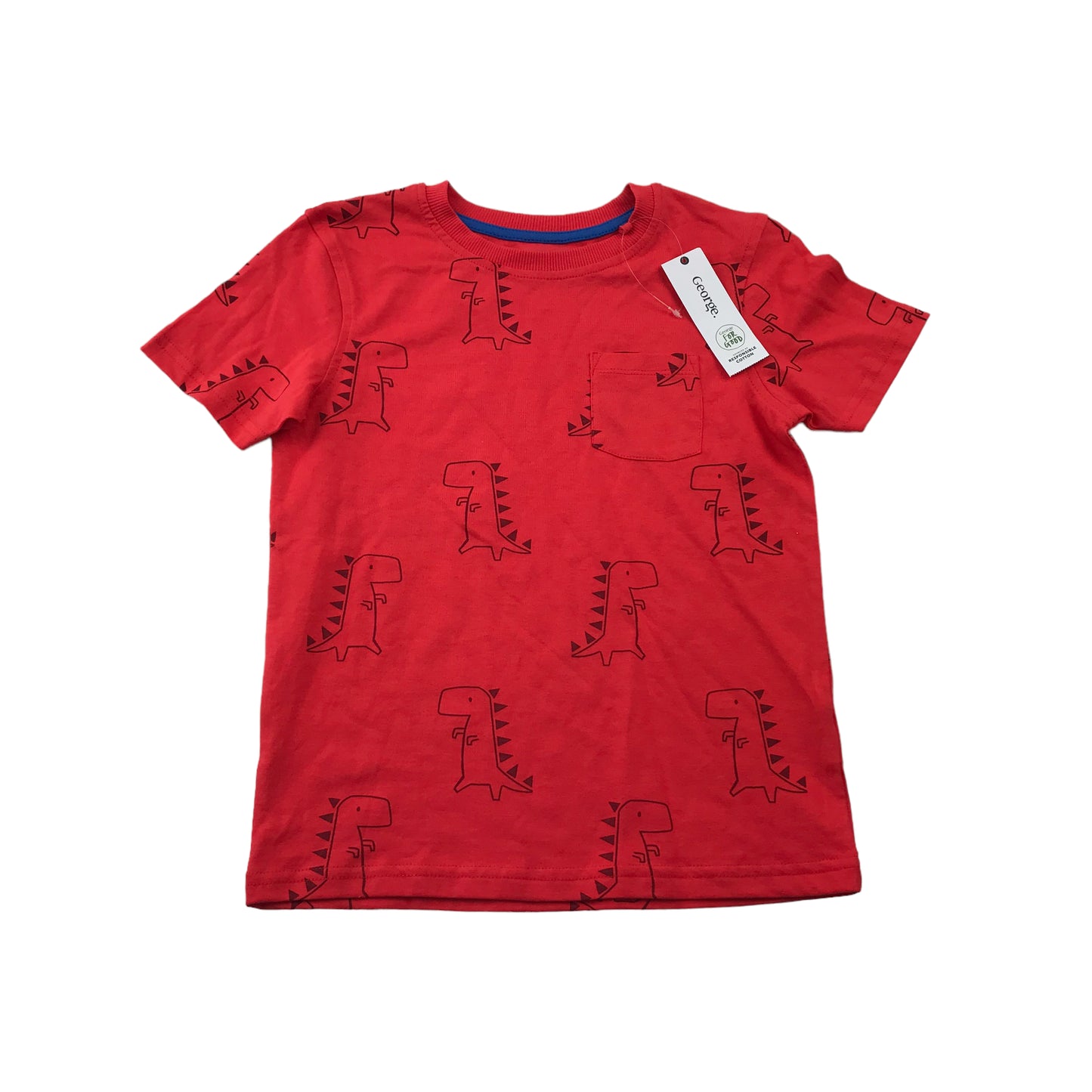 George Red Dinosaur T-shirt Age 5