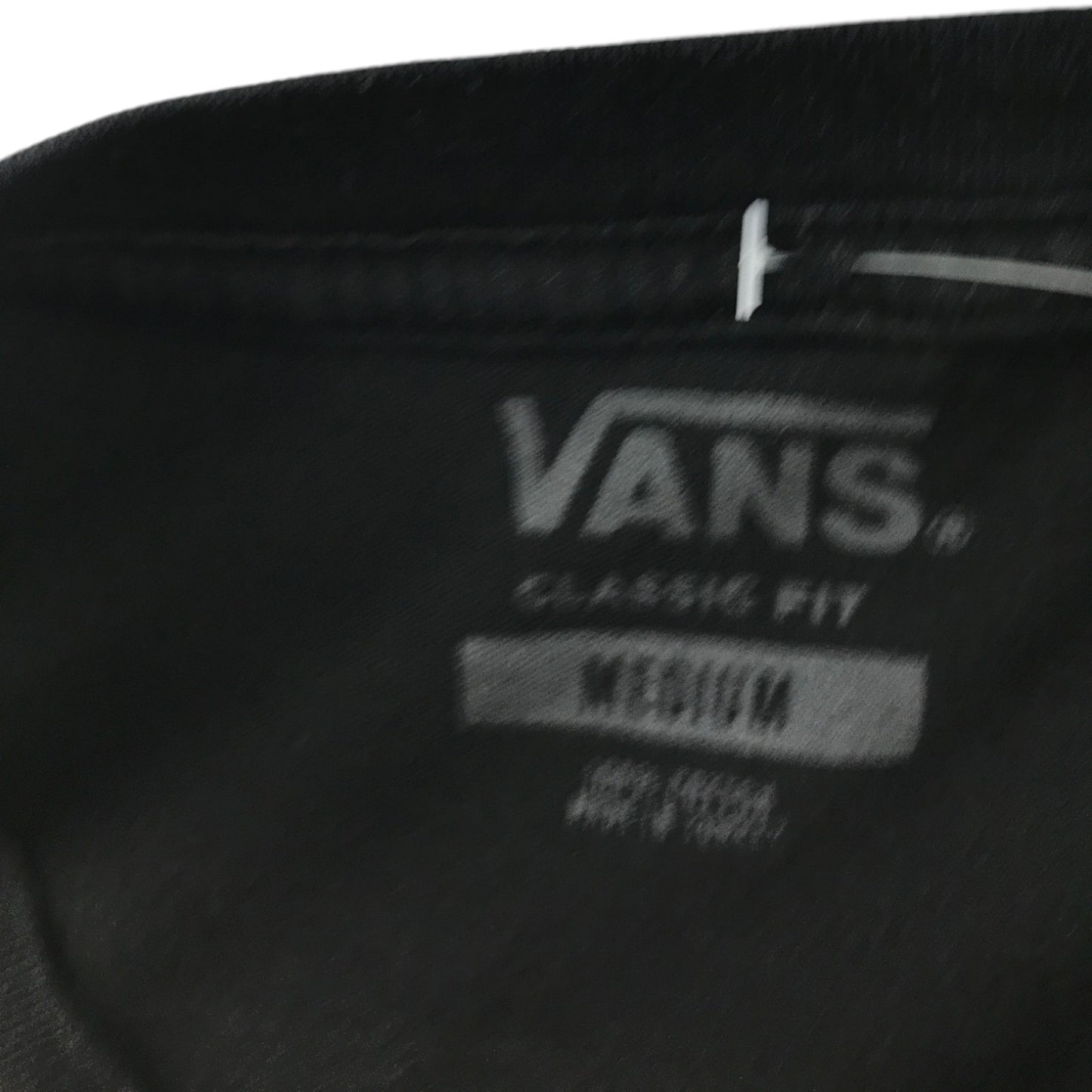 Vans size M black long sleeve cotton t-shirt