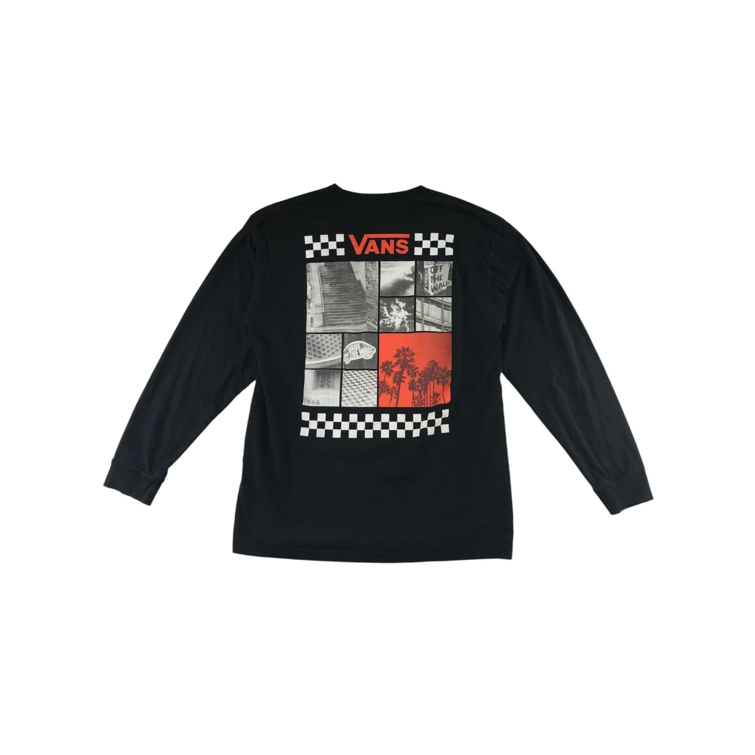 Vans size M black long sleeve cotton t-shirt