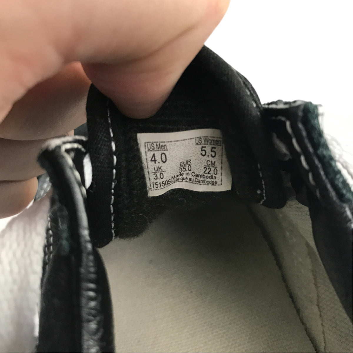Vans size UK 3 black trainers
