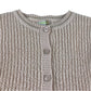 Vertbaudet 9-10 years beige knit cardigan acrylic polyester metallised fibres