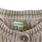 Vertbaudet 9-10 years beige knit cardigan acrylic polyester metallised fibres