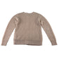 Vertbaudet 9-10 years beige knit cardigan acrylic polyester metallised fibres