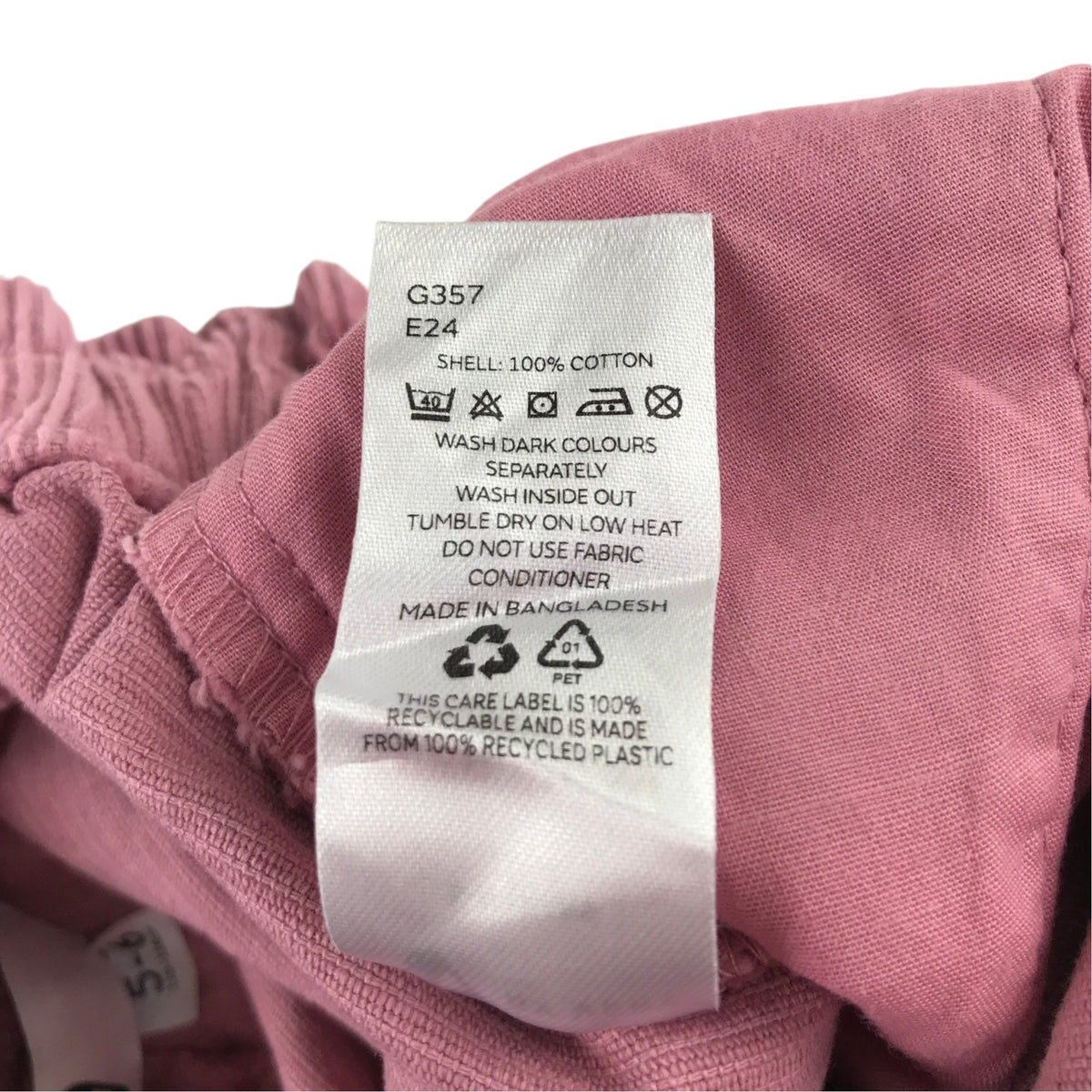 Very 5-6 years pink corduroy trousers cotton