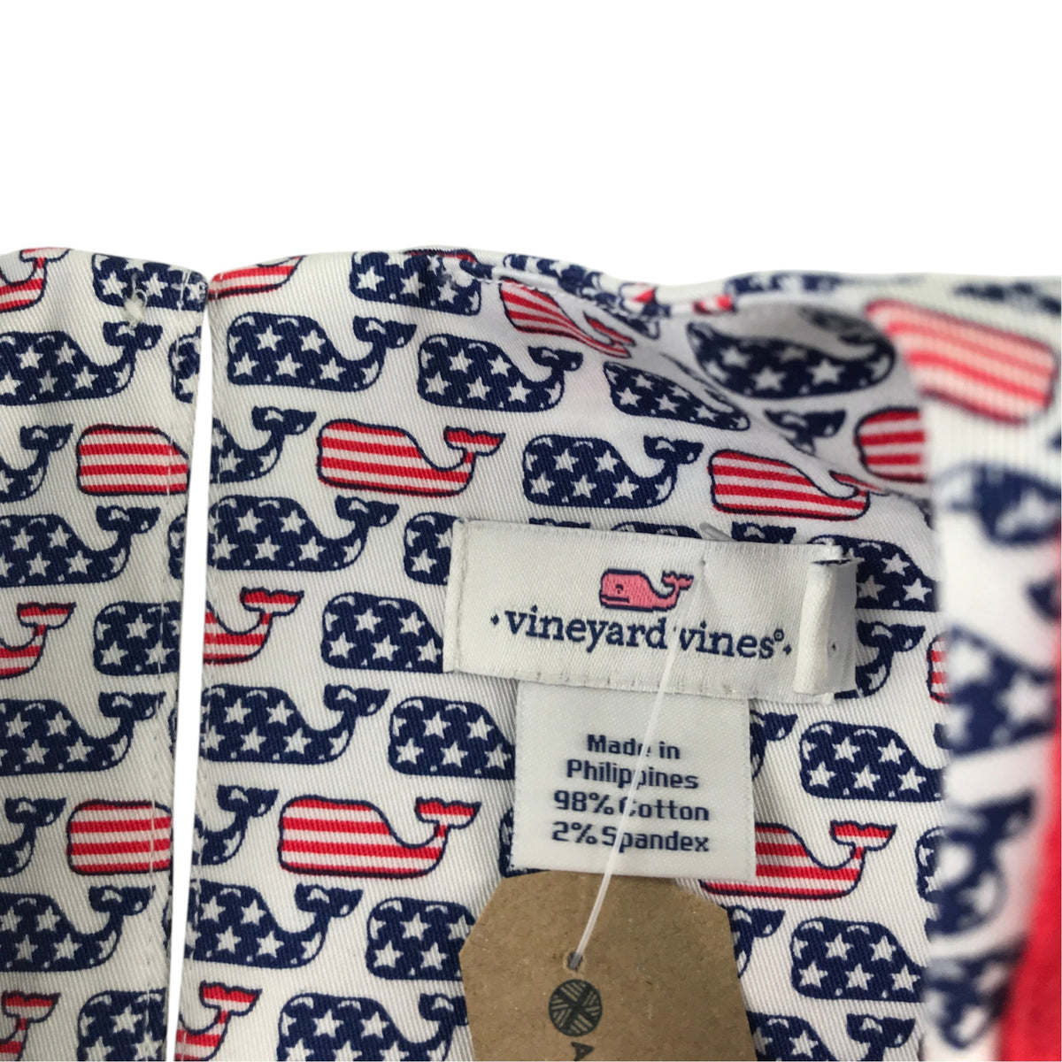 Vineard Vines 9-10 years dress navy red whales A-line cotton spandex