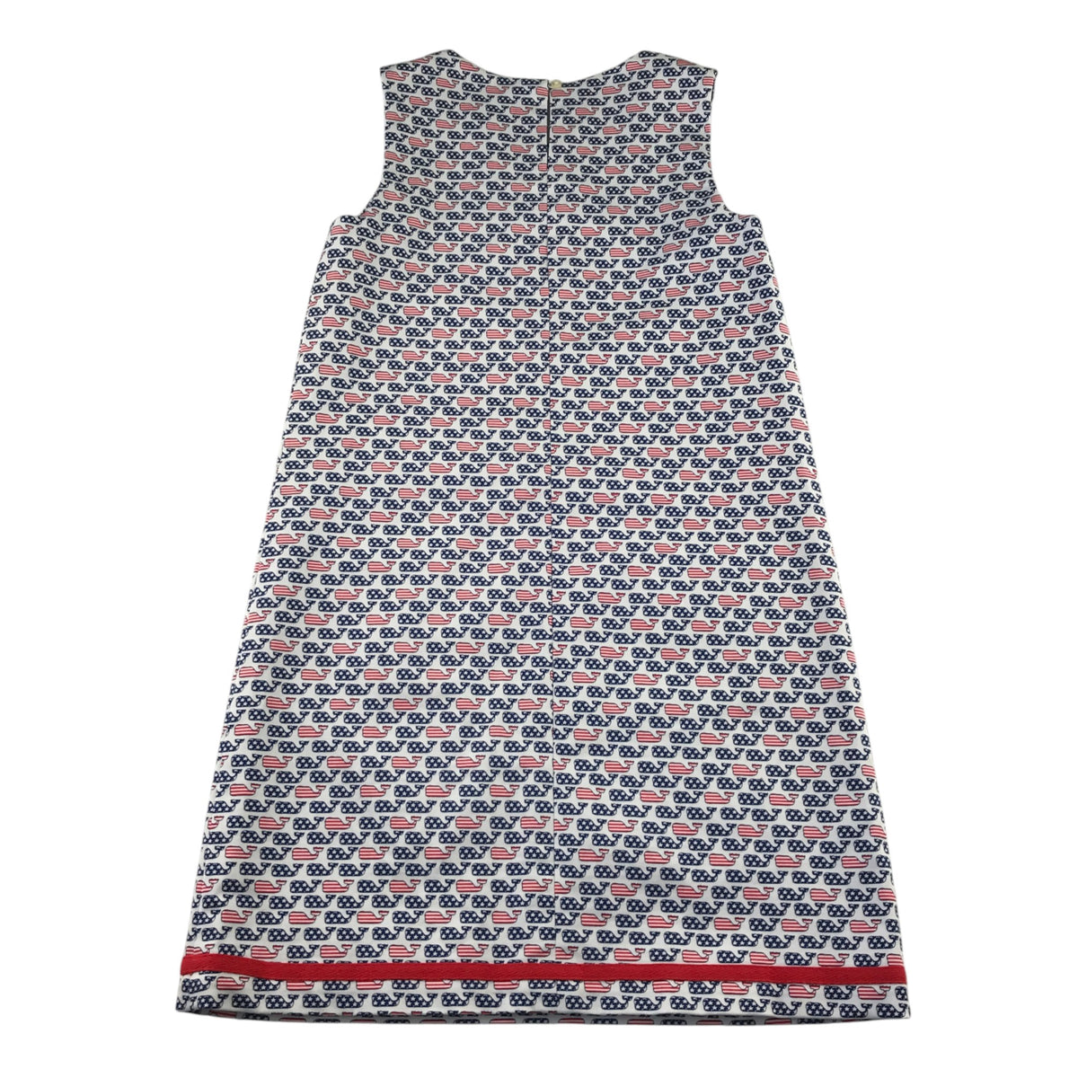 Vineard Vines 9-10 years dress navy red whales A-line cotton spandex