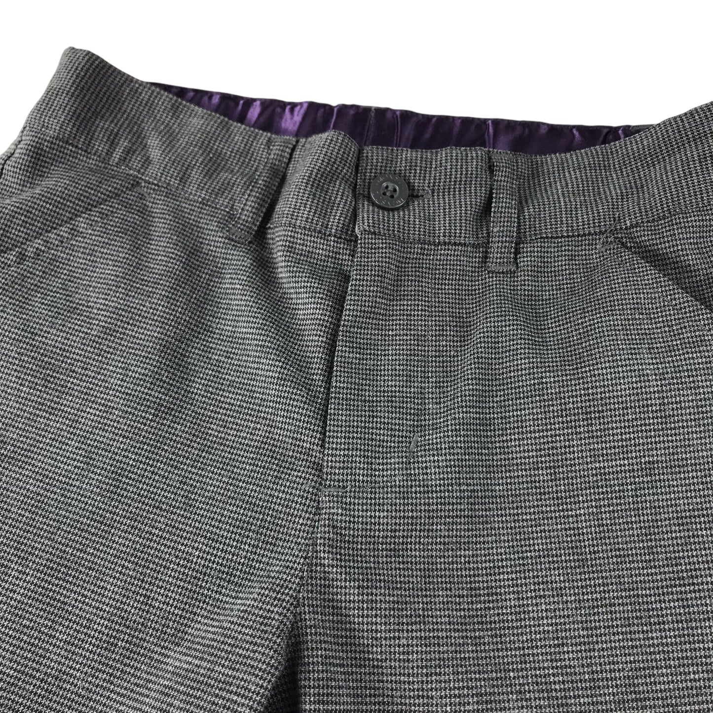 Monsoon Trousers 7-8 Years Grey Smart Formal Regular Fit