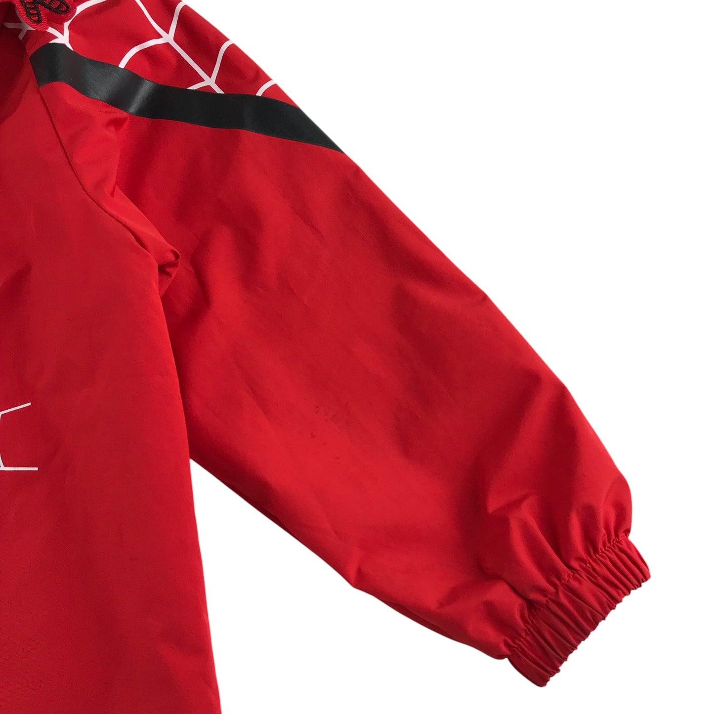 Spiderman light jacket 5-7 years red with hood