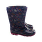 Wellies size UK 12 junior navy blue love hearts