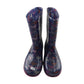 Wellies size UK 12 junior navy blue love hearts