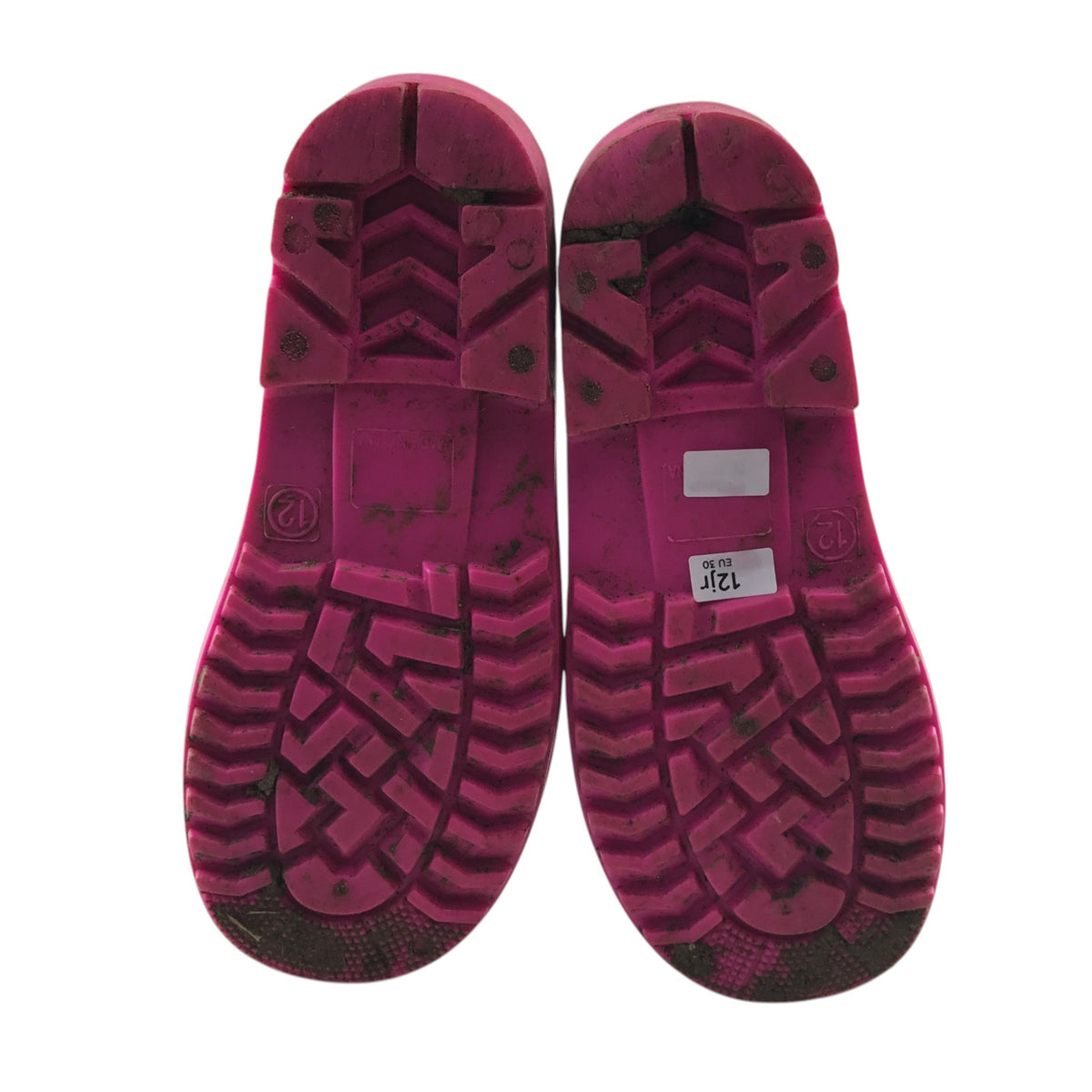 Wellies size UK 12 junior navy blue love hearts