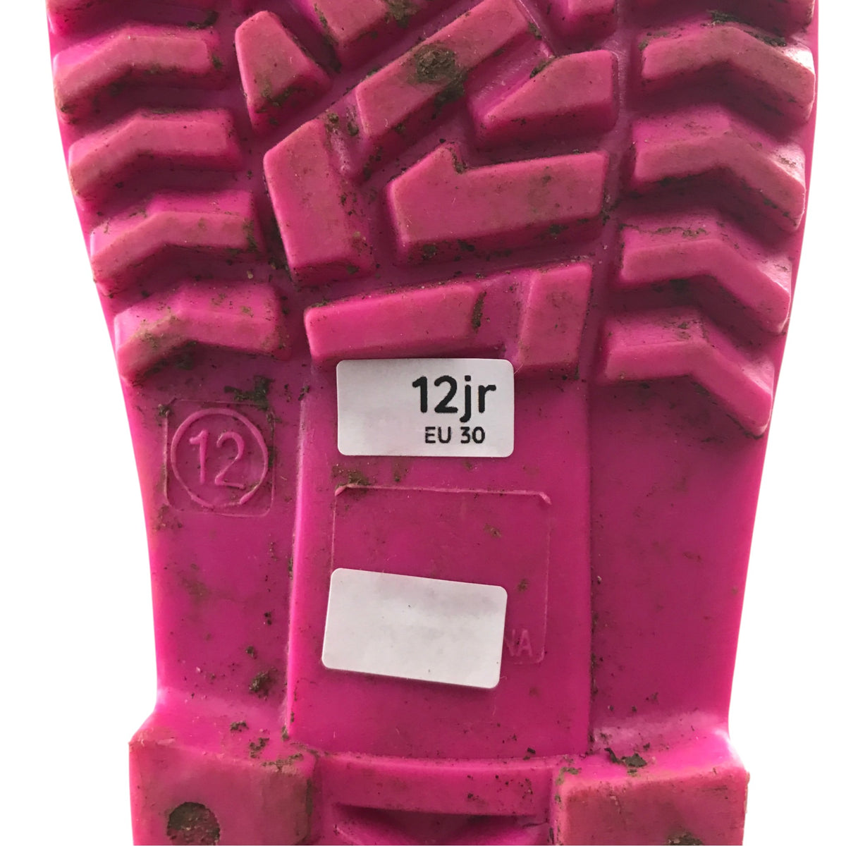 Wellies size UK 12 junior navy blue love hearts