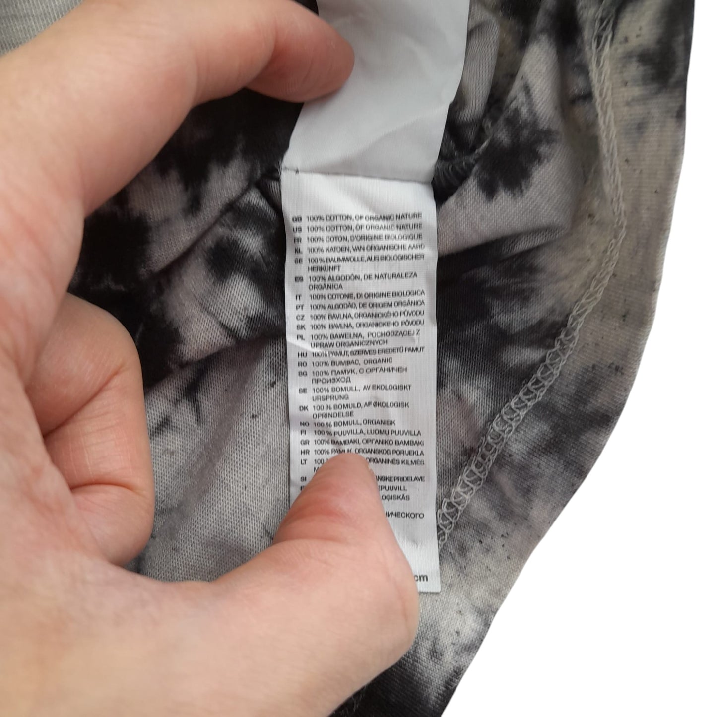 Stanley Stella t-shirt 5-6 years grey and black splash design cotton
