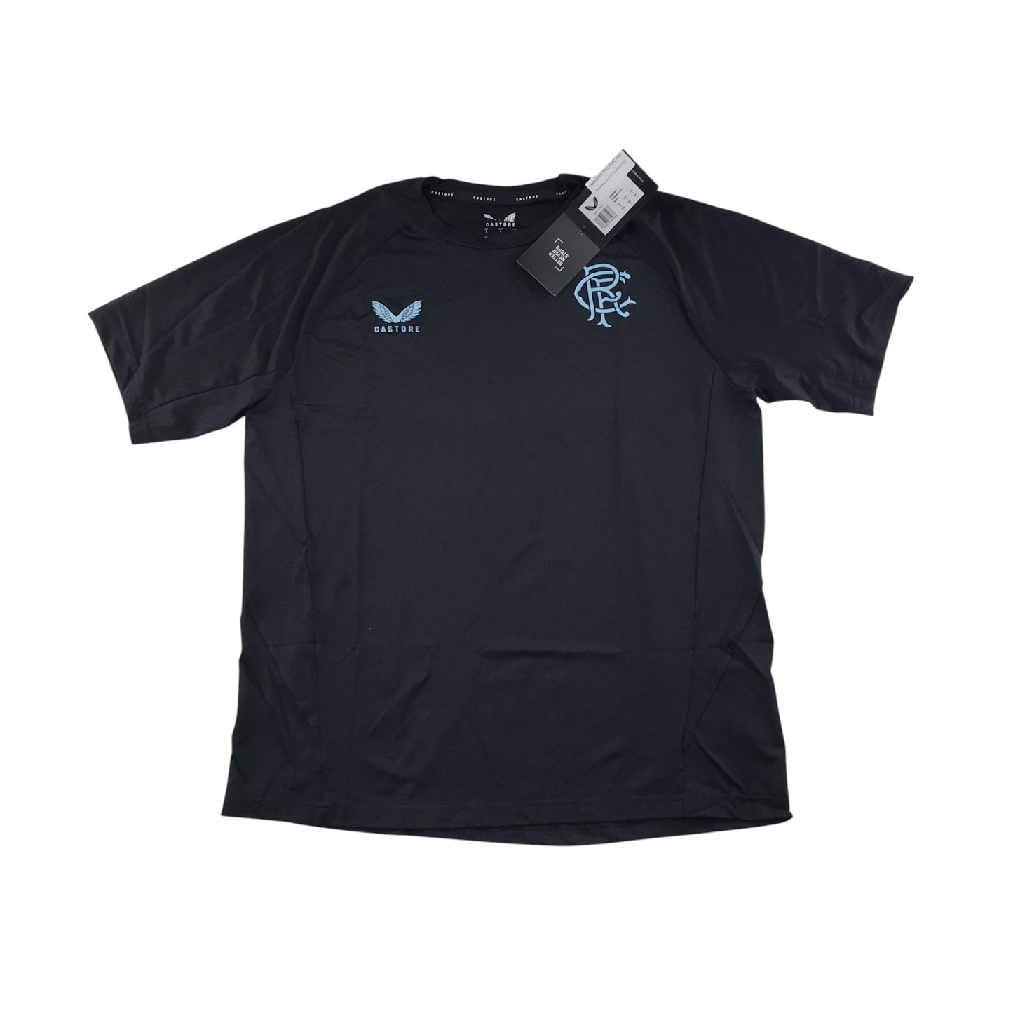 Castore Rangers FC Pro Coaches Training Short Sleeve T-shirt - Black