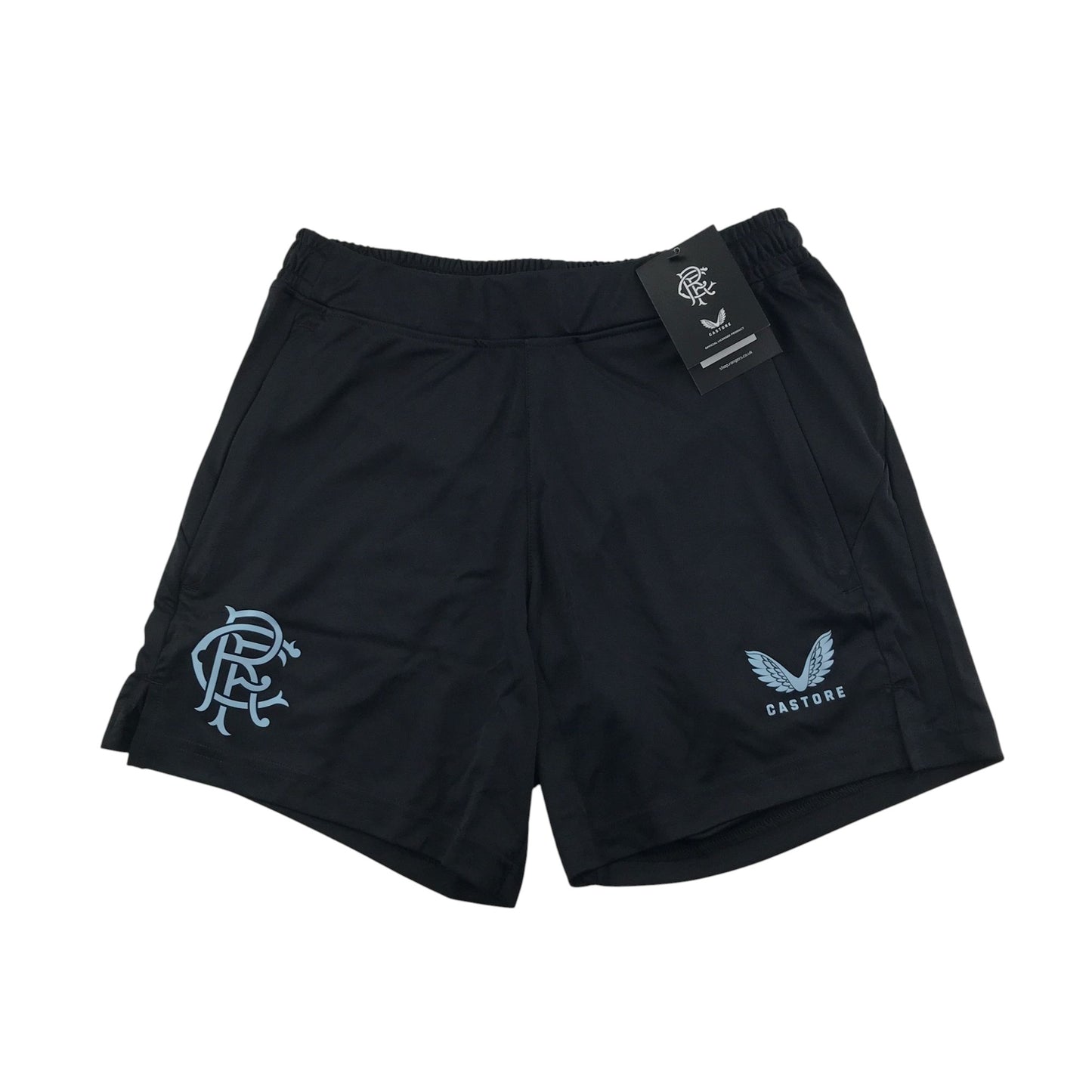 Castore Rangers FC Coaches Training Shorts with Zip Pockets - Black