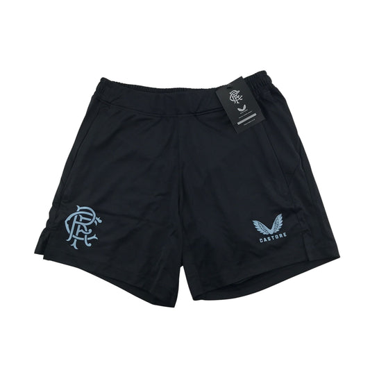 Castore Rangers FC Coaches Training Shorts with Zip Pockets - Black