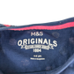 M&S Pyjama Set 4-5 Years Navy Polka Dot Print Cotton
