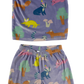 M&S Pyjama Set 5-6 Years Purple Animal Print