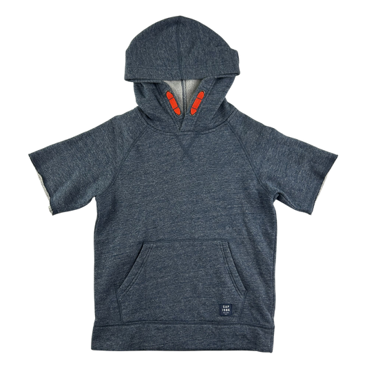GAP Hoodie 7-8 Years Grey Short Sleeve