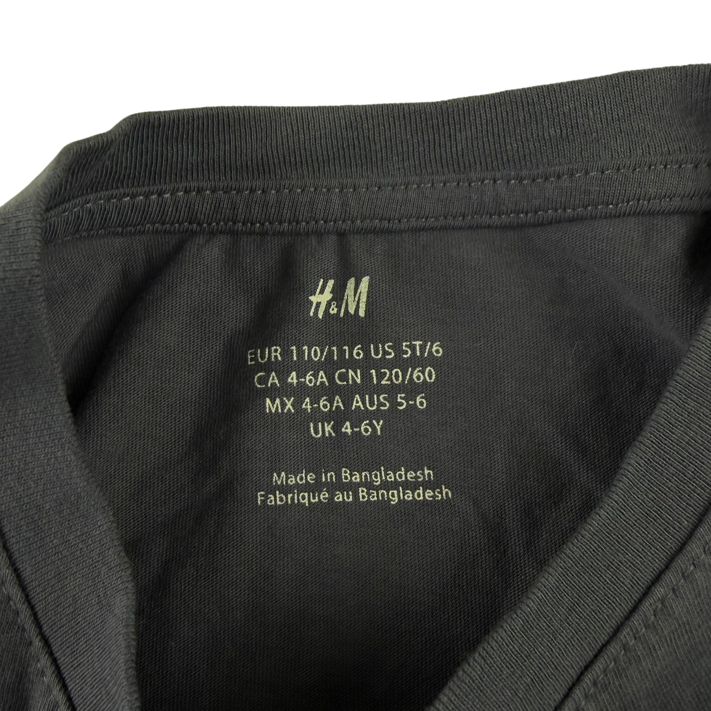 H&M 4-6 years blue t-shirt