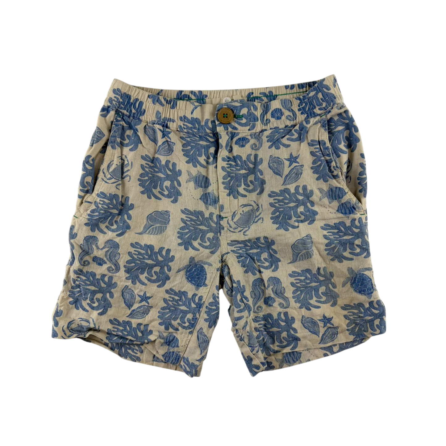 Boden 6 years cream shorts