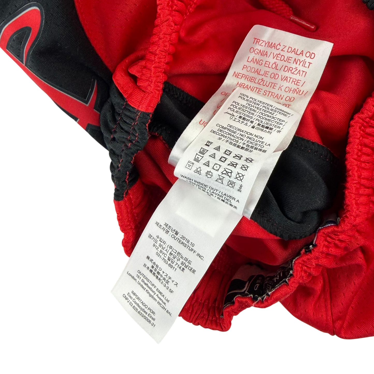 Nike S red sport shorts
