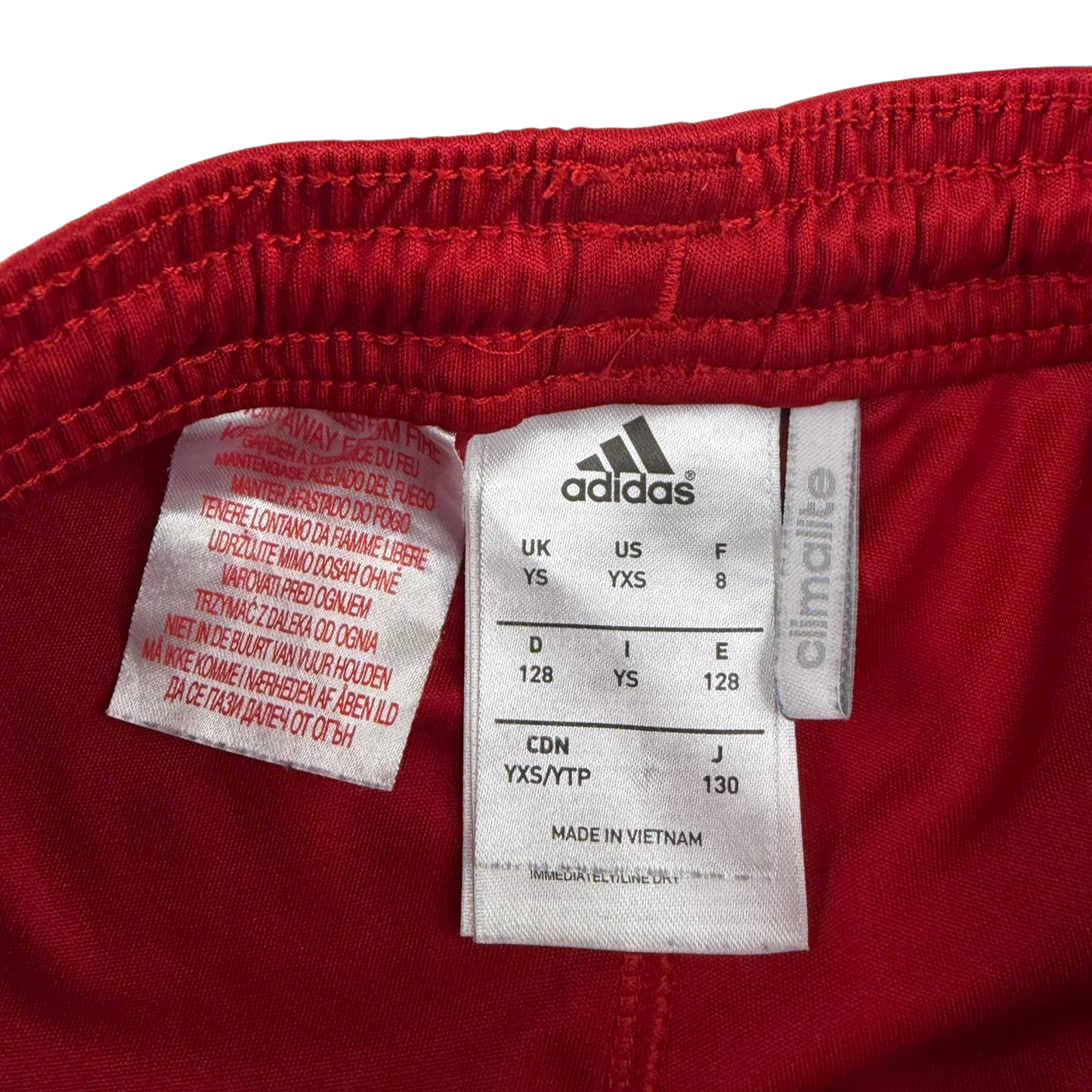 Adidas 7-8 years red shorts