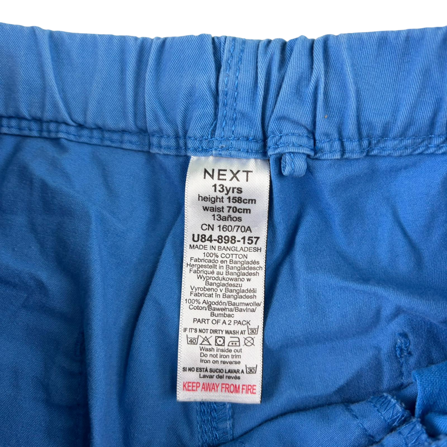 Next 13 years blue shorts