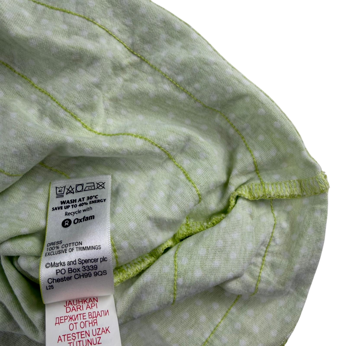 M&S 5-6 years green dress