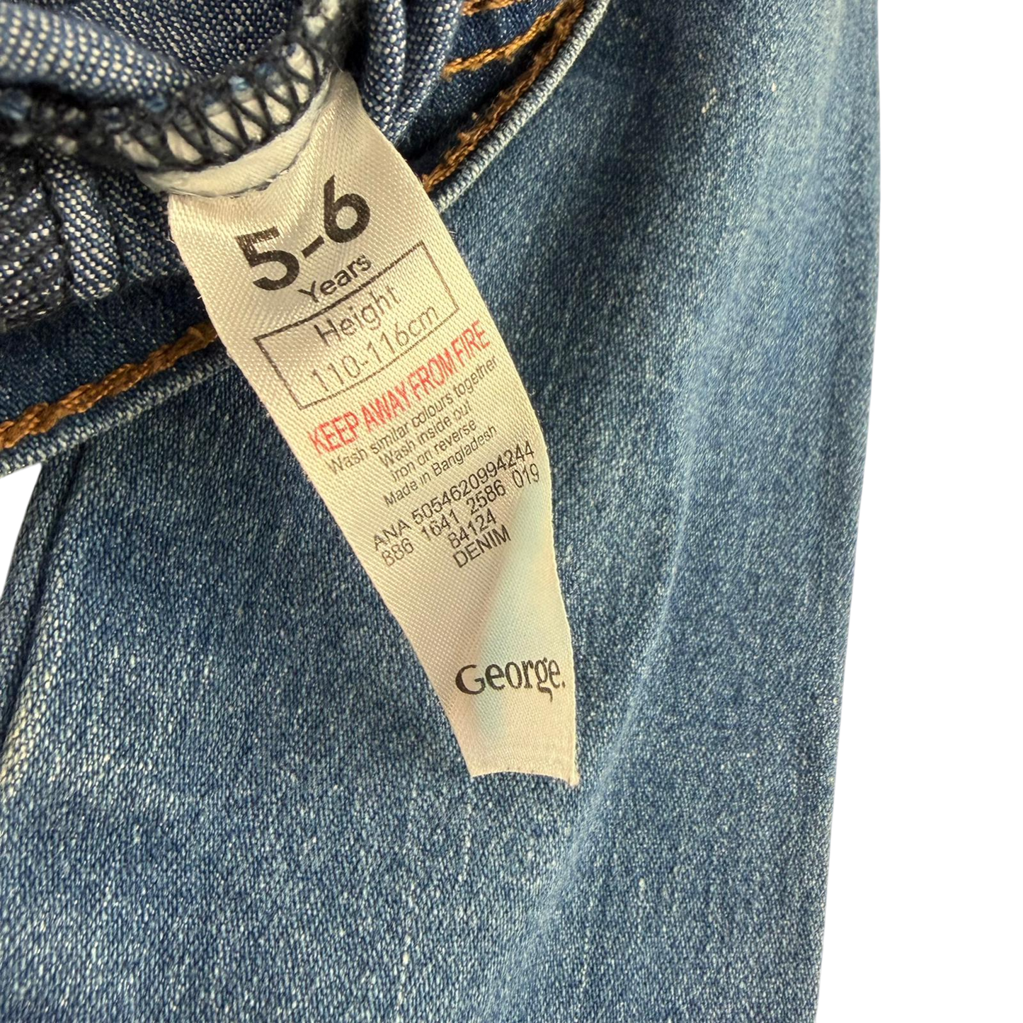 George 5-6 years blue denim jacket