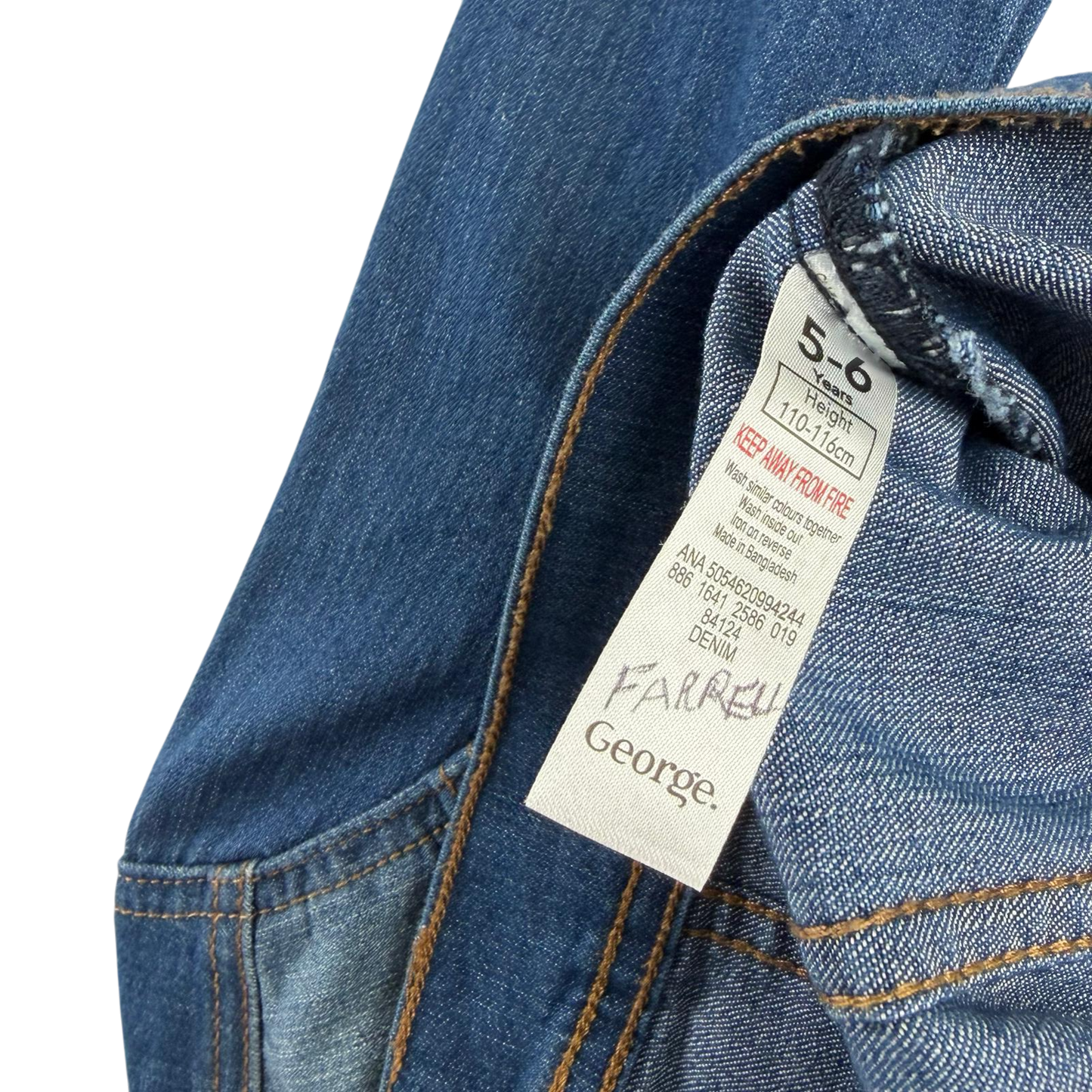 George 5-6 years blue denim jacket