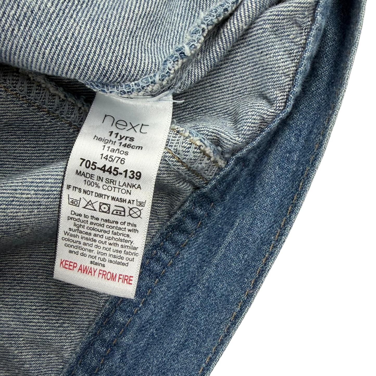 Next 11 years blue denim jacket